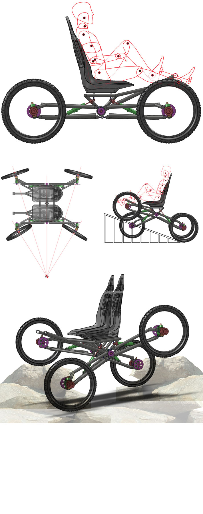 Pedal Powered 4x4